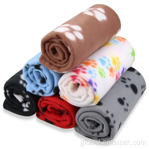 Pet Blanket Puppy Paw Prints Fleece Blankets Pack of 6 Supplier